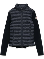 Moncler Cardigan Zippé à Design Matelassé